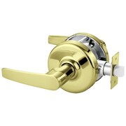 CORBIN RUSSWIN Grade 2 Passage or Closet Cylindrical Lock, Armstrong Lever, Bright Brass Finish, Non-handed CL3810 AZD 605